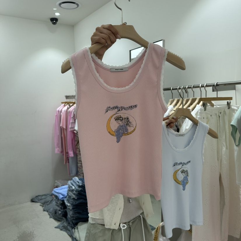 REPELLER韓國直郵實拍女裝新品時尚熱賣推薦吊帶背心蕾絲REPELLER吊帶/背心