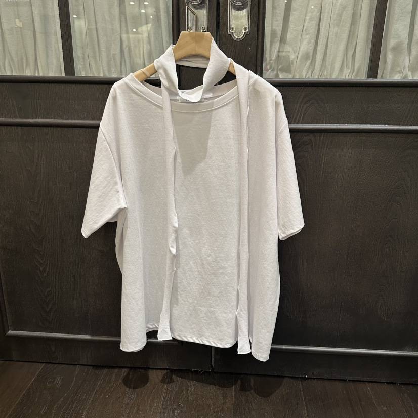 VIBELLE韓國直郵女士新款推薦休閑人氣26春夏時尚T恤含圍巾VIBELLET恤