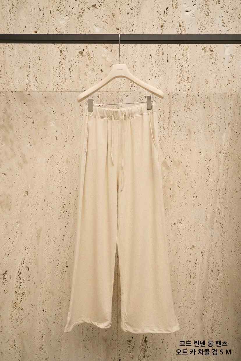 BLOSSOM韓國東大門代購女裝新品休閑熱賣26春夏休閑褲亞麻BLOSSOM休閑褲