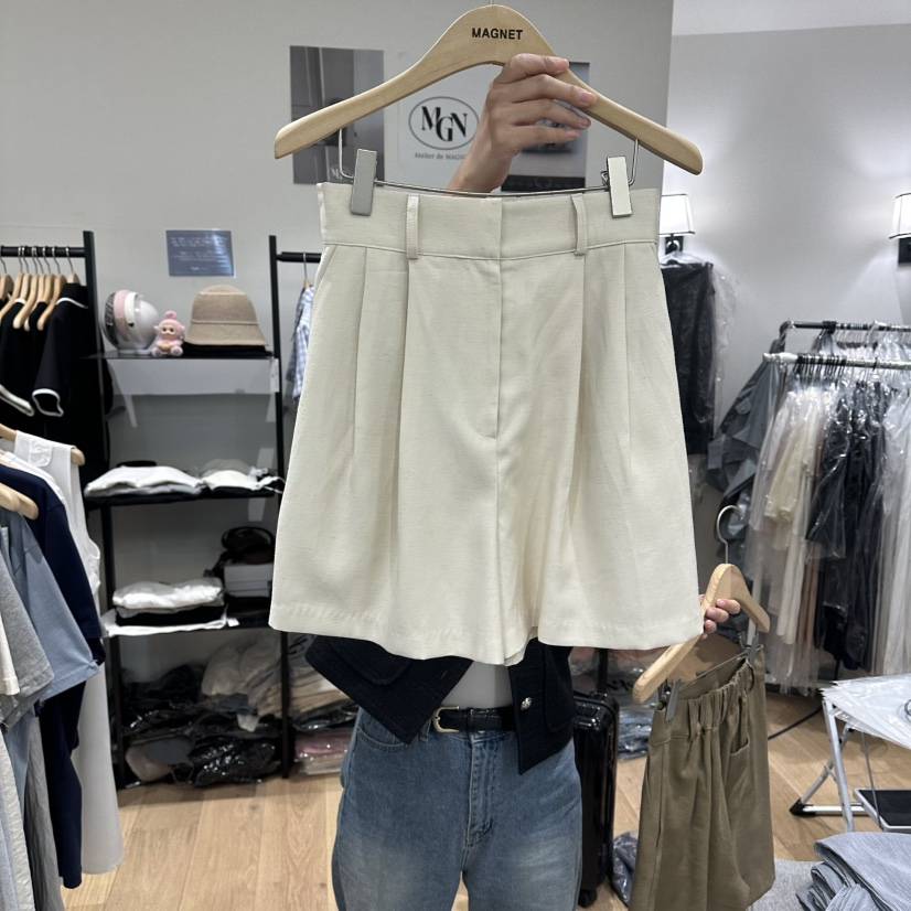 M.G.N韓國直郵女裝新品26春夏時尚職業熱賣推薦短褲亞麻MAGNET短褲