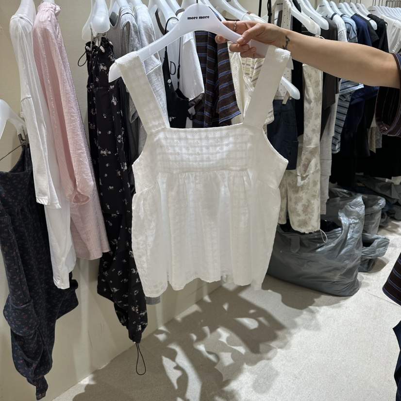 MOREMORE韓國東大門代購女裝新品休閑26夏季職業吊帶背心more more吊帶/背心