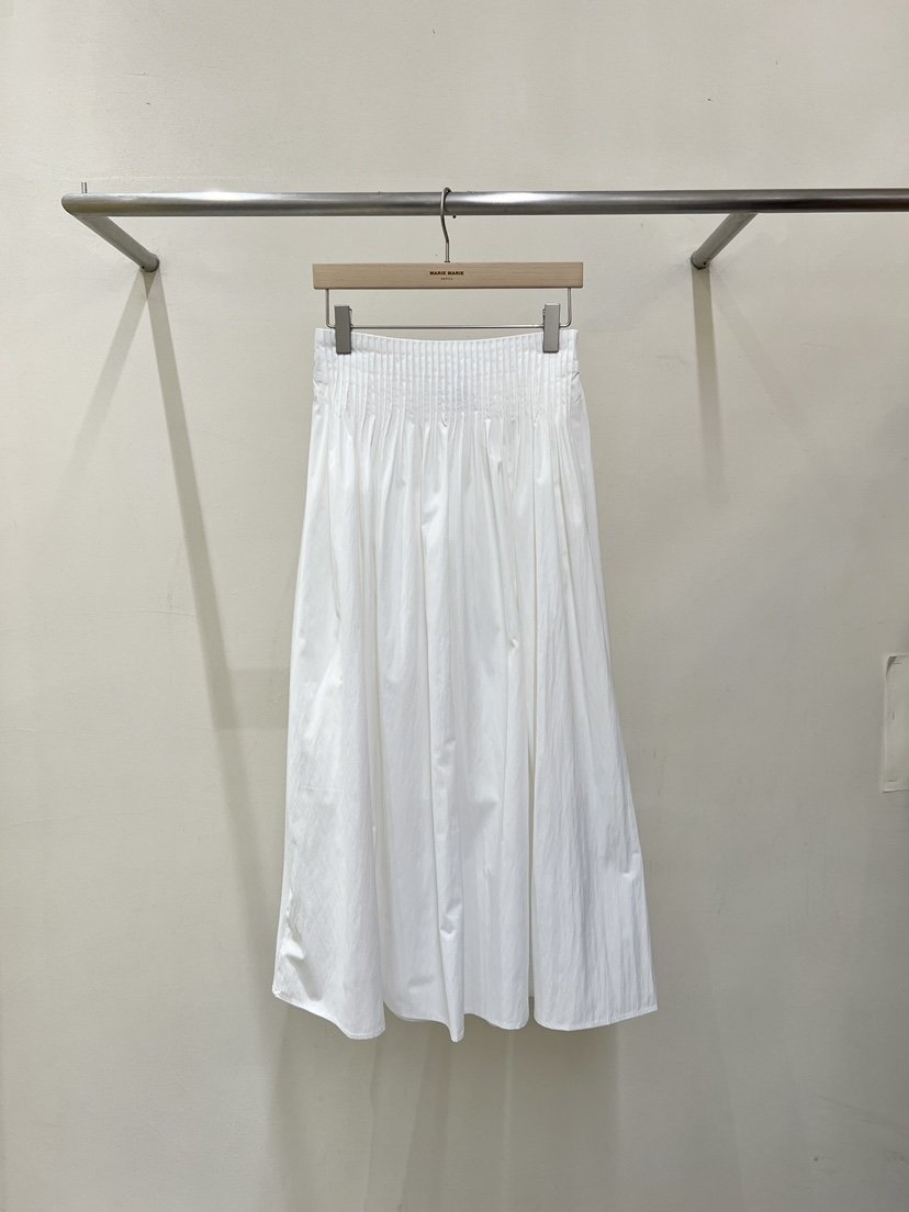 MARIE MARIE韓國東大門代購女士新品休閑26春夏長裙褶裥MARIE MARIE長裙