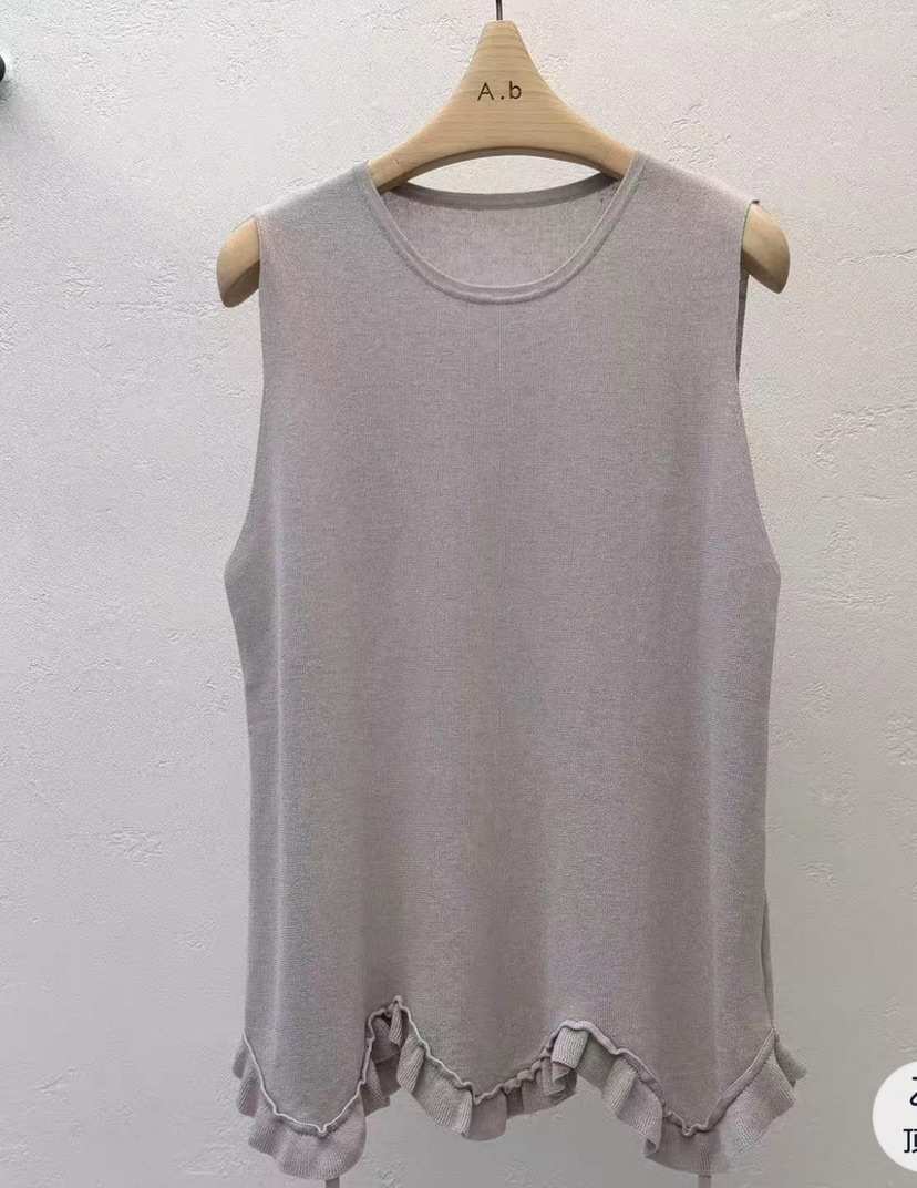 AUTUMN BEIGE-Q韓國東大門直郵女士新款26夏季吊帶背心抓絨A.b/AUTUMN BEIGE吊帶/背心