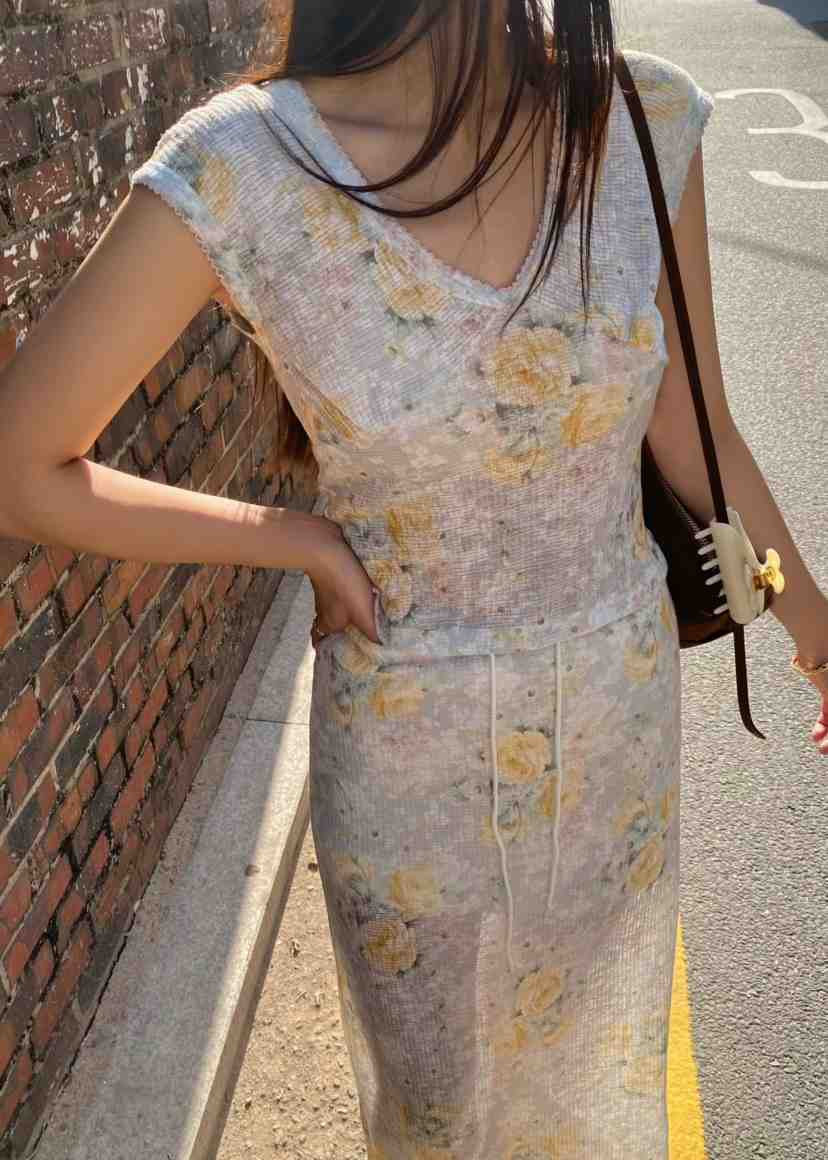 OUPPT韓國代購女士新品推薦熱賣人氣時尚職業吊帶背心撞色OUPPT吊帶/背心