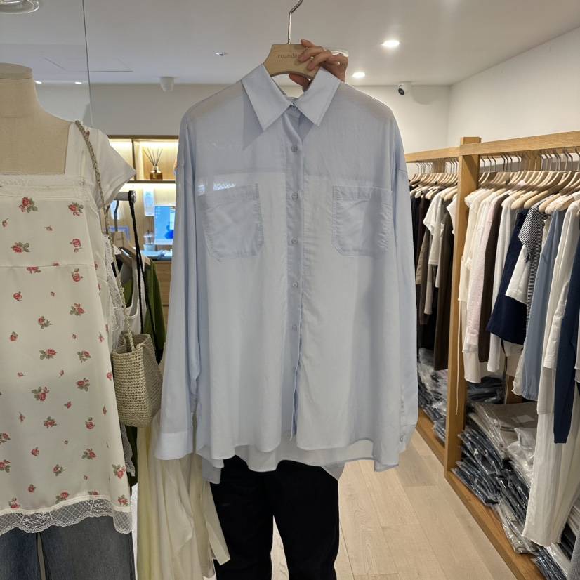 ROUNDER韓國代購女裝新品26春夏推薦時尚人氣襯衫蕾絲衫柔軟ROUNDER襯衫/蕾絲衫