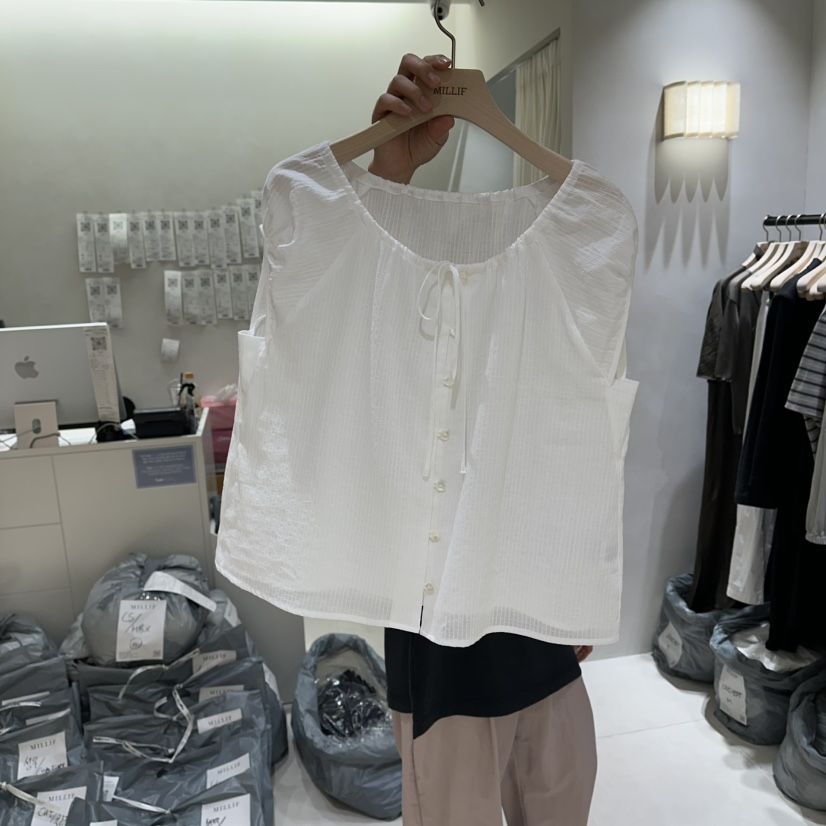 MILLIF韓國東大門代購女裝新品職業26春夏人氣襯衫蕾絲衫MILLIF襯衫/蕾絲衫