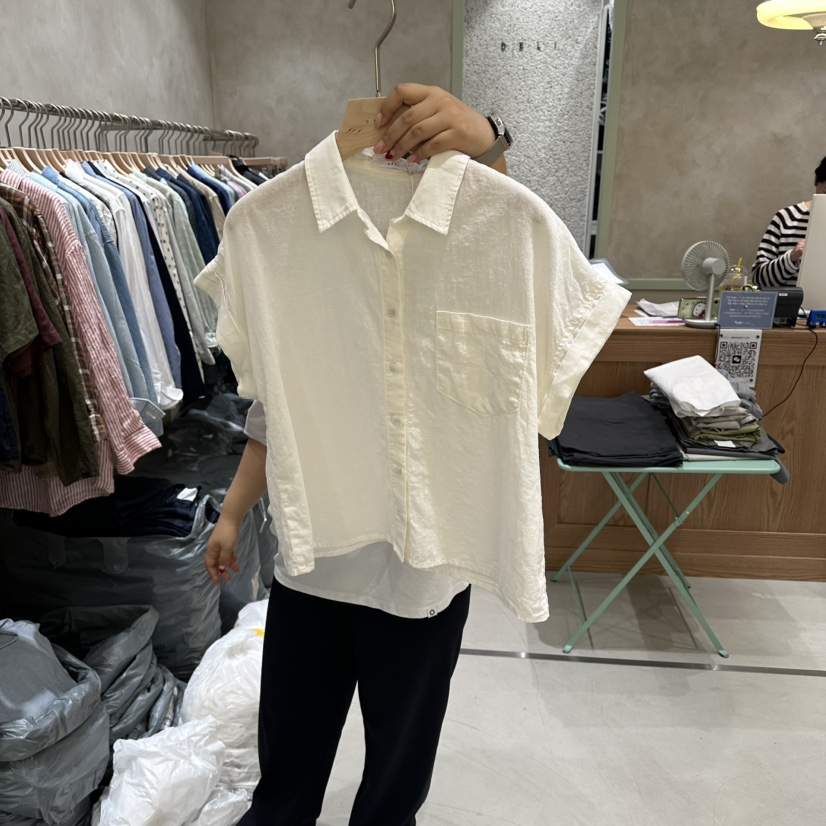 DELI JENNY韓國代購女裝新款休閑26春夏人氣26夏季襯衫蕾絲衫DELI JENNY襯衫/蕾絲衫