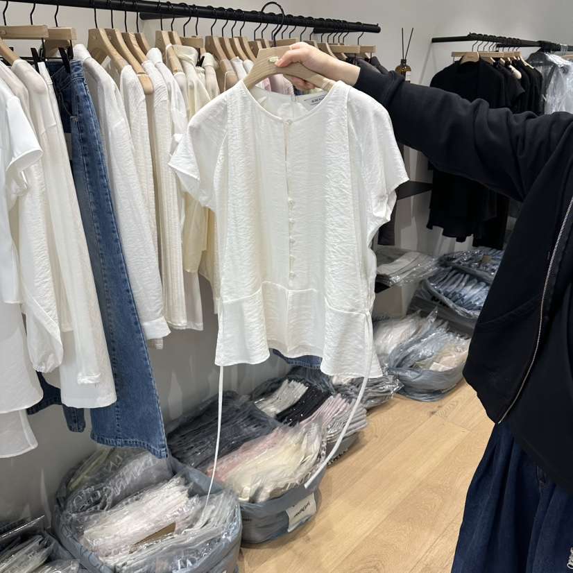 aube nunt韓國代購女裝新款職業時尚熱賣26春夏襯衫蕾絲衫aube nunt襯衫/蕾絲衫