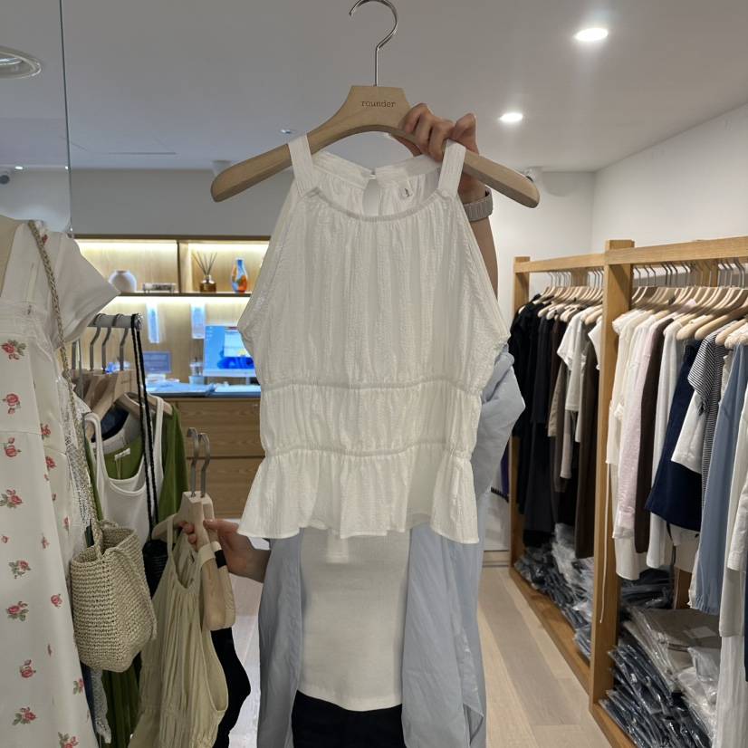 ROUNDER韓國東大門直郵女士新品26夏季時尚熱賣職業吊帶背心ROUNDER吊帶/背心