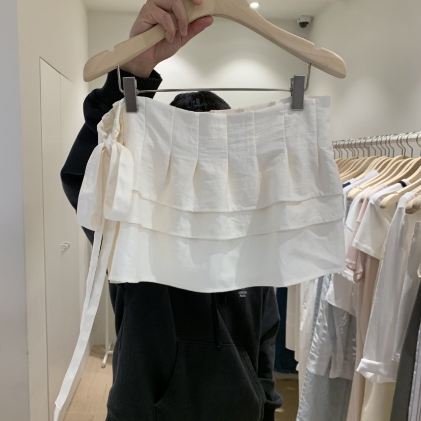 LIFFEY韓國東大門代購女士新品職業26夏季推薦熱賣短裙褶裥LIFFEY短裙