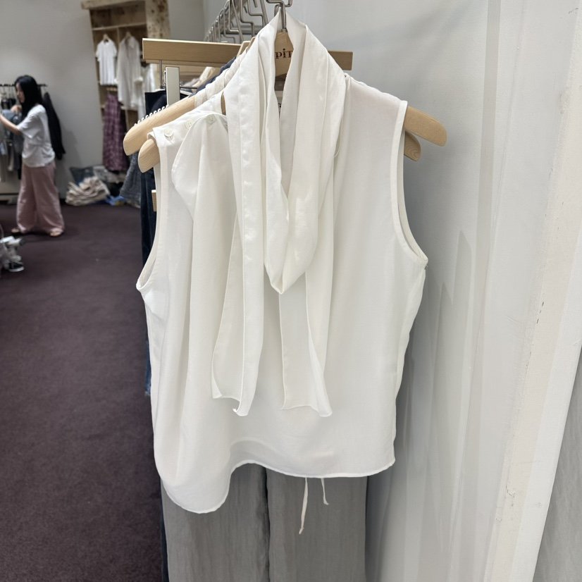 PITA/THEVERLIN韓國代購女士新品推薦吊帶背心含圍巾系帶PITA/THEVERLIN吊帶/背心