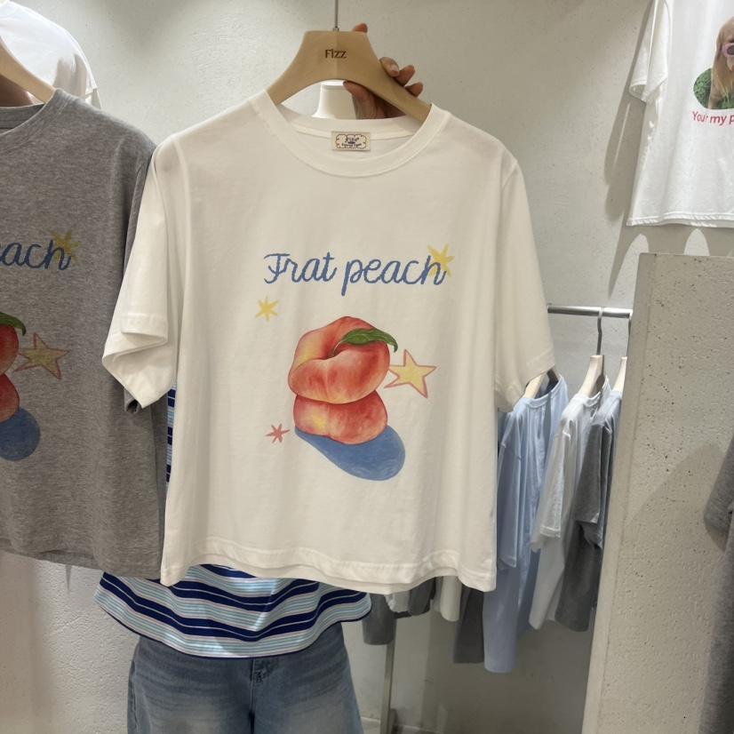 FIZZ韓國直郵實拍女裝新品推薦職業人氣26夏季熱賣時尚T恤FIZZT恤
