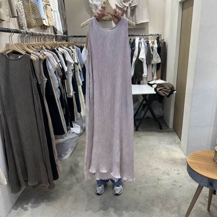 HOLYBANANA韓國東大門直郵女士新款休閑26夏季連衣裙褶裥groovy.H/HOLYBANANA連衣裙