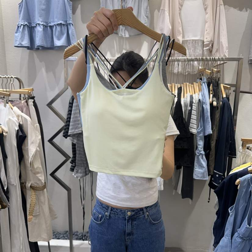 HIPTIQUE韓國代購女裝新品職業休閑人氣26春夏26夏季吊帶背心HIPTIQUE吊帶/背心