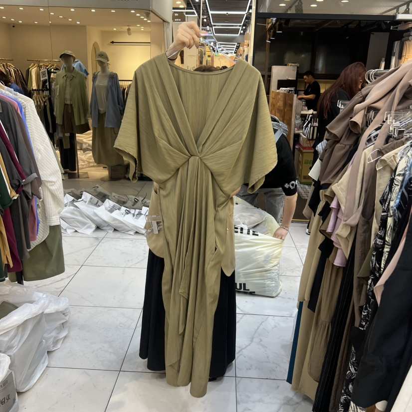 MARIGOLD韓國直郵女士新品休閑職業推薦人氣26春夏連衣裙褶皺MARIGOLD連衣裙