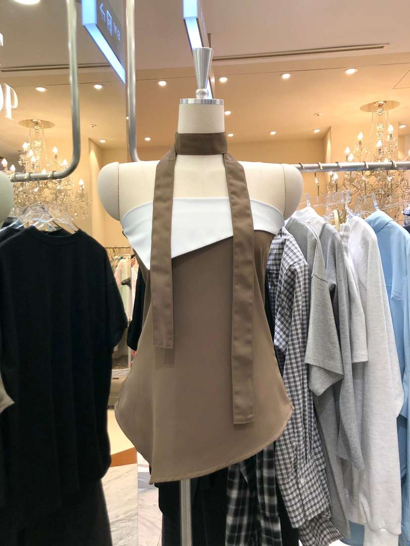 WORK SHOP韓國直郵女士新品人氣推薦時尚吊帶背心含圍巾Work_shop吊帶/背心