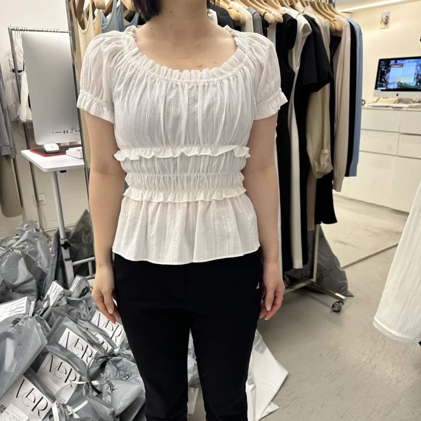 MER韓國東大門直郵女裝新品26春夏人氣職業熱賣襯衫蕾絲衫MER/ANGELO BIANCO襯衫/蕾絲衫