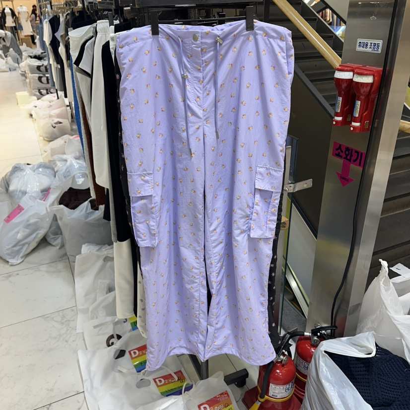 A2/D2韓國代購女士新款26夏季推薦人氣休閑褲工裝褲花朵A2/D2休閑褲
