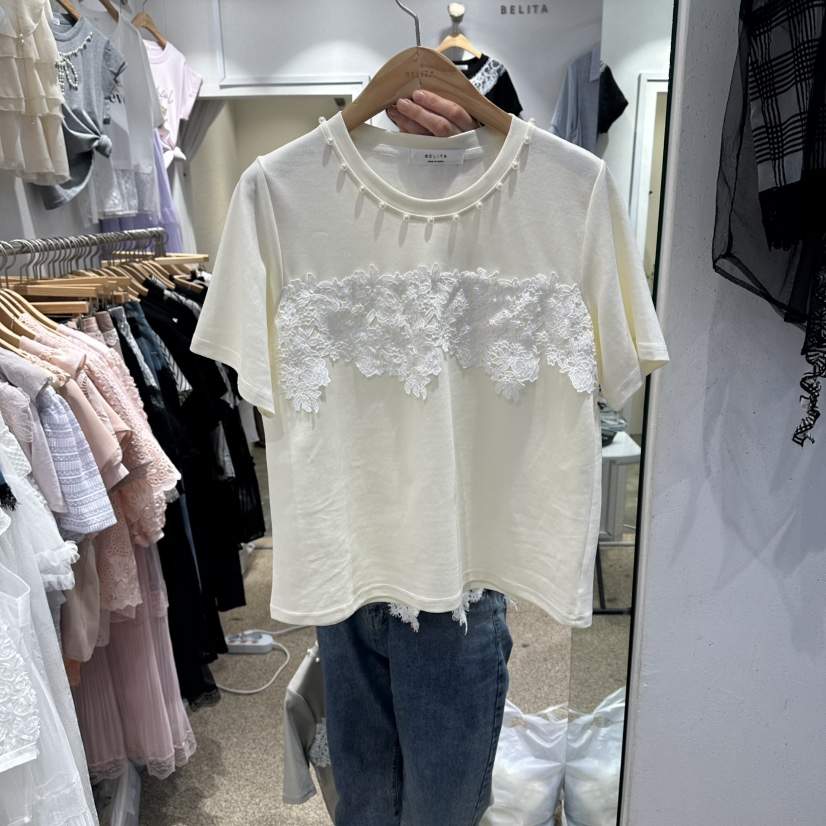 BELITA韓國直郵女士新品推薦休閑時尚熱賣職業襯衫蕾絲衫BELITA襯衫/蕾絲衫
