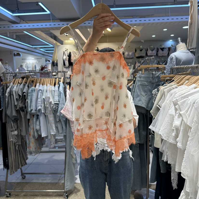 BELITA韓國東大門代購女士新品休閑26夏季26春夏吊帶背心雪紡BELITA吊帶/背心