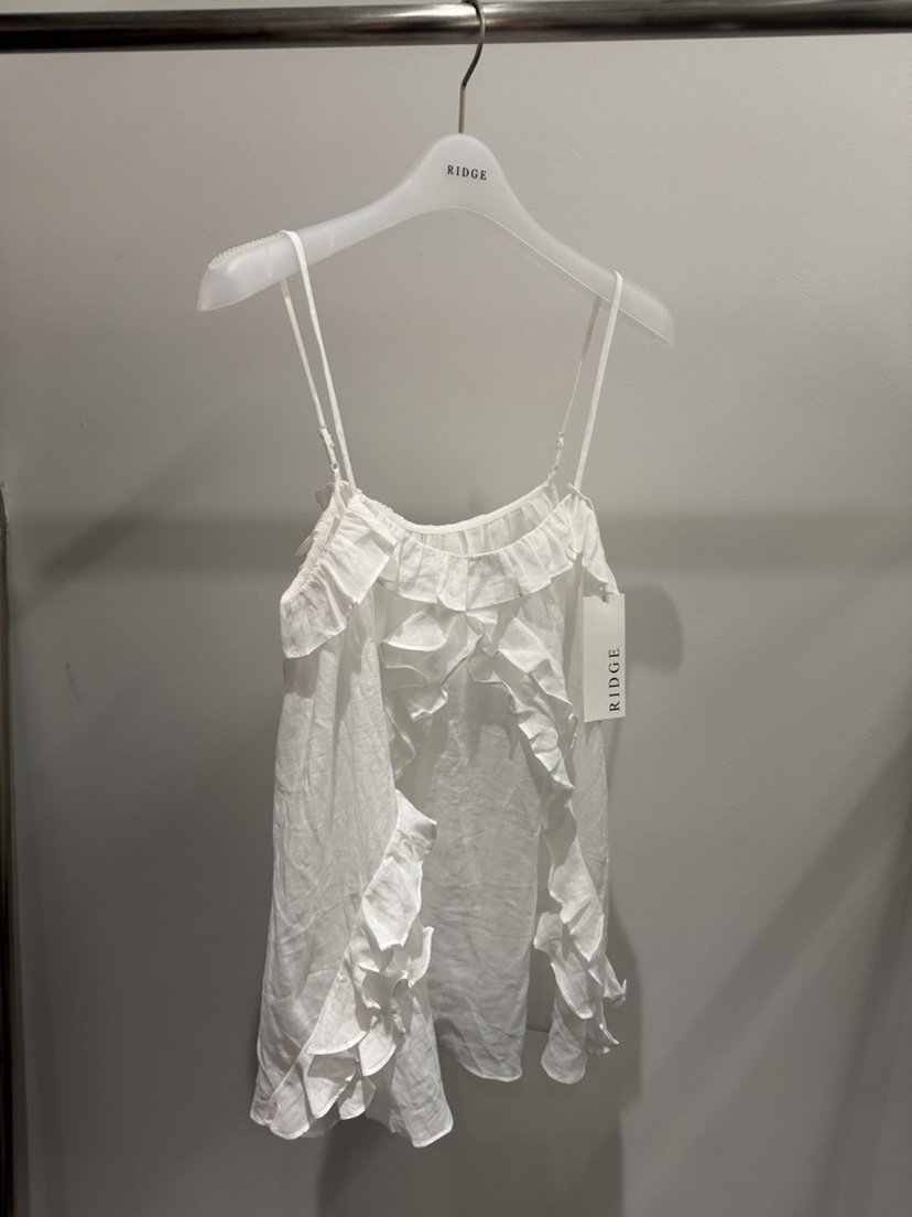 RIDGE-P韓國東大門代購女裝新款26春夏人氣吊帶背心荷葉邊RIDGE-P吊帶/背心