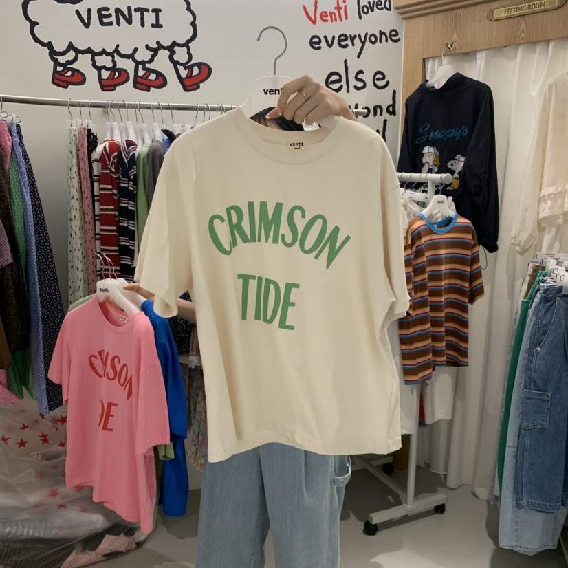 VENTI韓國代購女裝新品人氣26夏季職業推薦休閑時尚熱賣T恤VENTIT恤