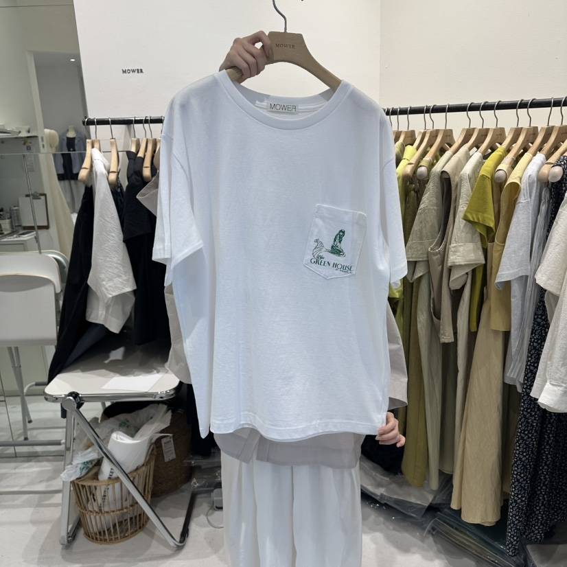 MOWER韓國直郵女士新品休閑人氣26春夏熱賣26夏季職業T恤MOWERT恤