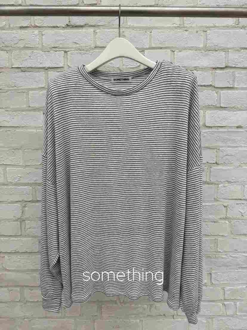 SOMETHING-L/FANCY東大門實拍韓國女士新款時尚長袖T恤SOMETHING-L/FANCY長袖T恤