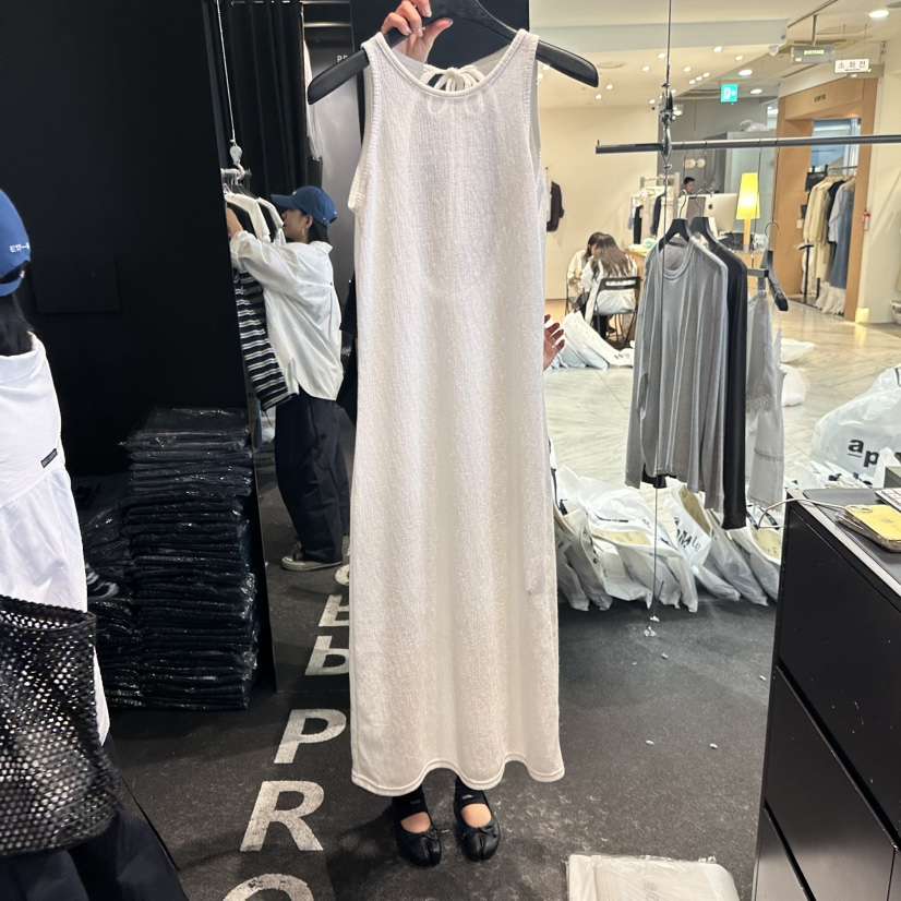 ELF-L東大門實拍韓國女士新品26夏季時尚連衣裙亞麻針織PROJECT ELF/ELF-L連衣裙