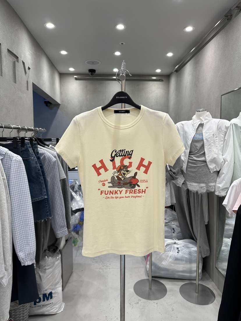 CELEBRITY-A韓國直郵女裝新款職業熱賣26夏季休閑時尚T恤CELEBRITY-AT恤