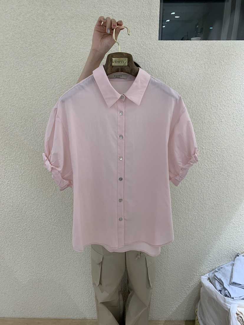 EMPTY韓國東大門代購女士新品熱賣人氣時尚26春夏襯衫蕾絲衫EMPTY襯衫/蕾絲衫