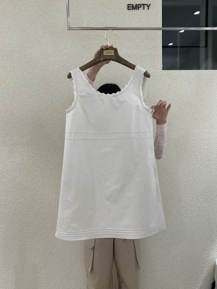 EMPTY韓國直郵實拍女裝新品26春夏人氣休閑熱賣連衣裙蕾絲EMPTY連衣裙