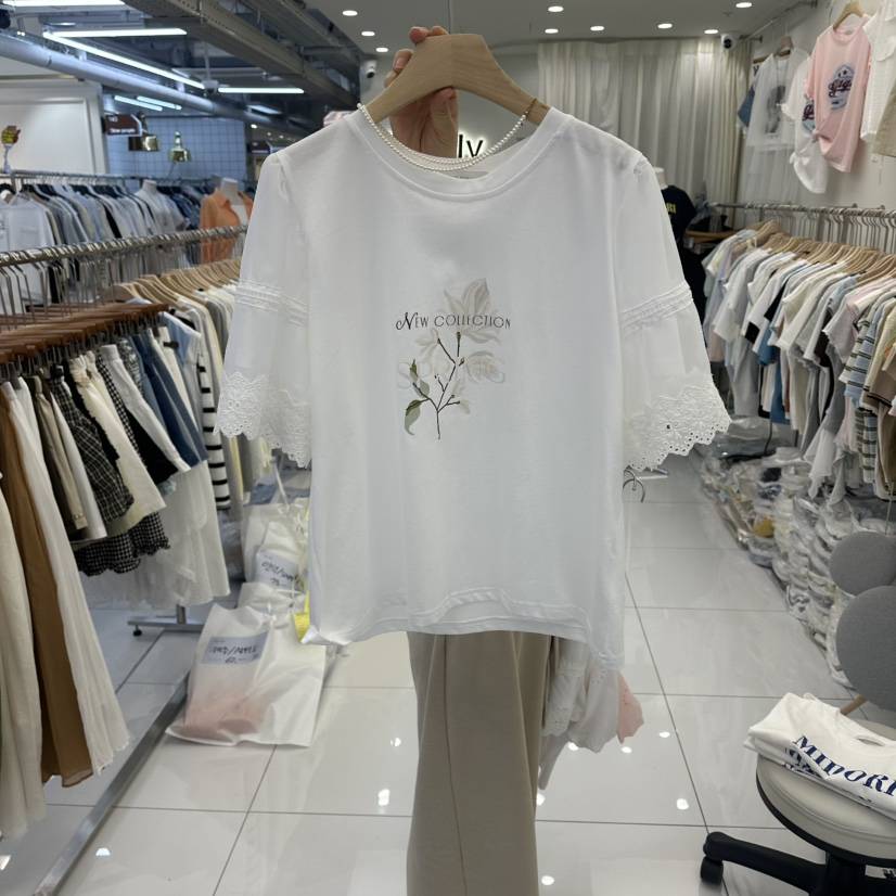FLYFLY/LULULALLA/LIVE東大門實拍韓國女士新款休閑T恤FLYFLY/LULULALLA/LIVET恤