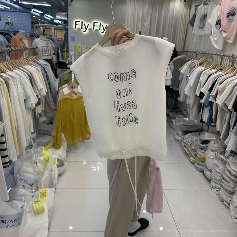 FLYFLY/LULULALLA/LIVE韓國直郵實拍女士新品休閑吊帶背心FLYFLY/LULULALLA/LIVE吊帶/背心