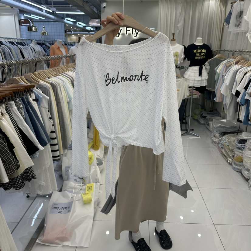 FLYFLY/LULULALLA/LIVE韓國直郵實拍女裝新品職業長袖T恤FLYFLY/LULULALLA/LIVE長袖T恤