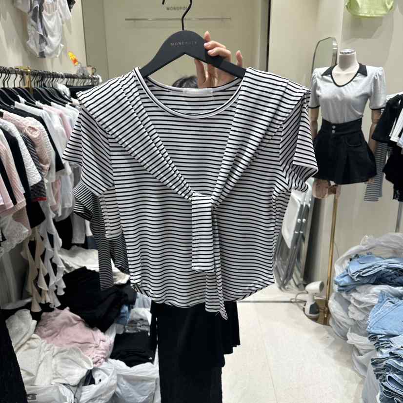 MONOPOLY韓國東大門代購女士新品休閑熱賣時尚26夏季職業T恤MONO_POLYT恤