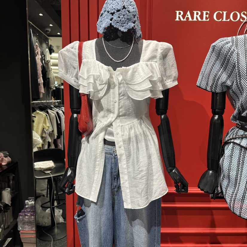 RARE CLOSET東大門實拍韓國女士新品時尚26春夏套裝荷葉邊RARE CLOSET套裝