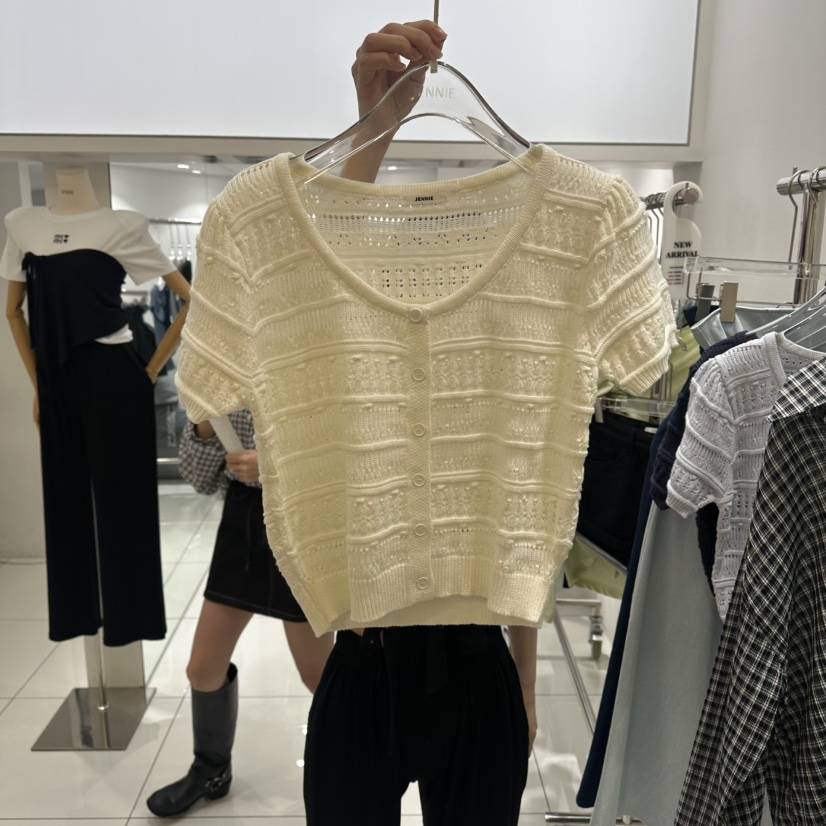 JENNIE韓國直郵實拍女裝新品時尚休閑26春夏人氣熱賣針織衫JENNIE/VENEFIT針織衫
