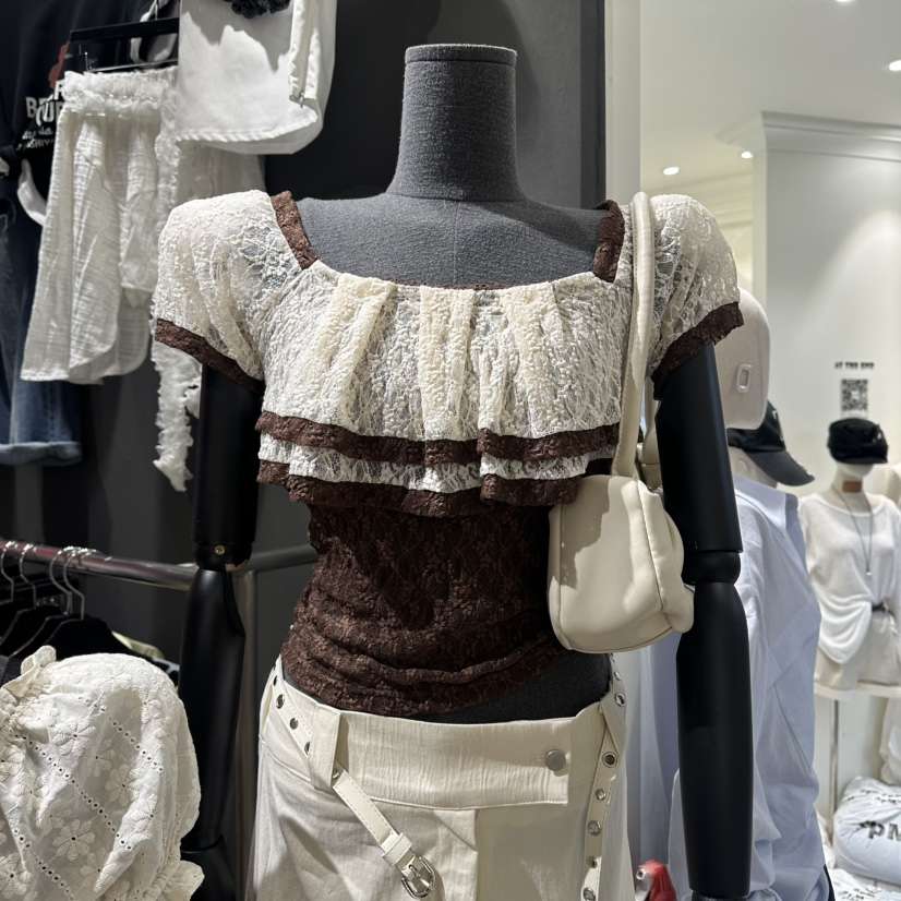 RARE CLOSET韓國代購女裝新品熱賣26夏季職業襯衫蕾絲衫RARE CLOSET襯衫/蕾絲衫