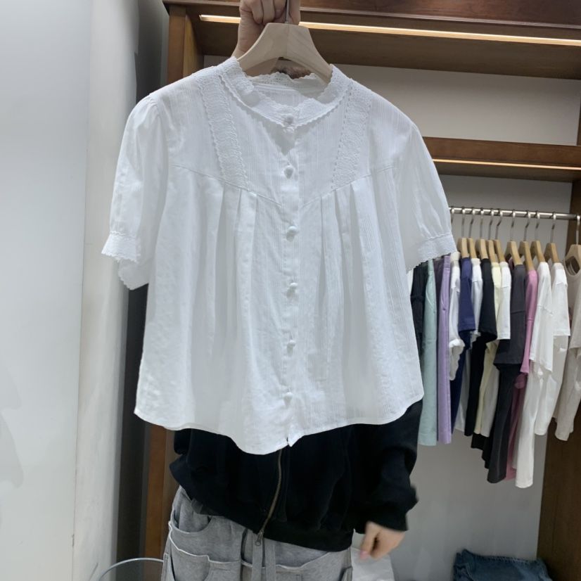 THE CAMEL韓國東大門直郵女士新品休閑襯衫蕾絲衫the came_l 家襯衫/蕾絲衫