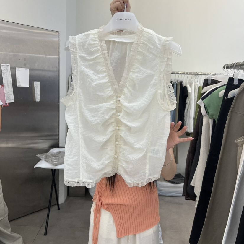 PORTS MOSS韓國東大門代購女士新品26夏季熱賣襯衫蕾絲衫PORTS_MOSS襯衫/蕾絲衫