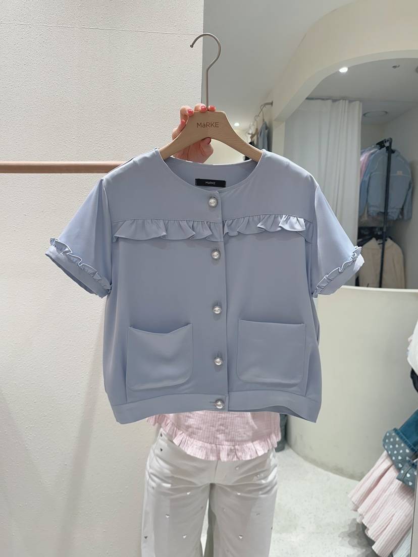 MARKE-P韓國東大門直郵女士新品人氣26春夏夾克短款緞面MARKE-P夾克