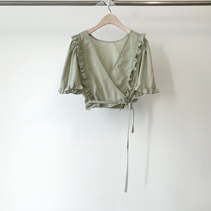 ANOTHER AVENUE韓國代購女裝新品26春夏26夏季襯衫蕾絲衫褶皺ANOTHER AVENUE襯衫/蕾絲衫