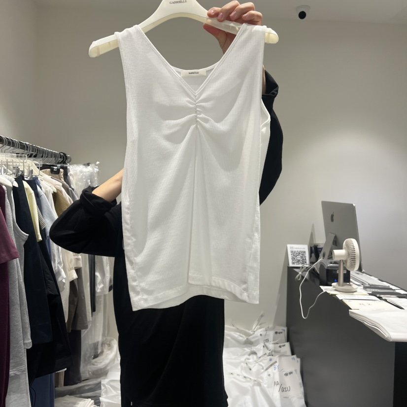 GABRIELLE韓國直郵女士新品推薦熱賣時尚26夏季吊帶背心褶皺GABRIELLE吊帶/背心