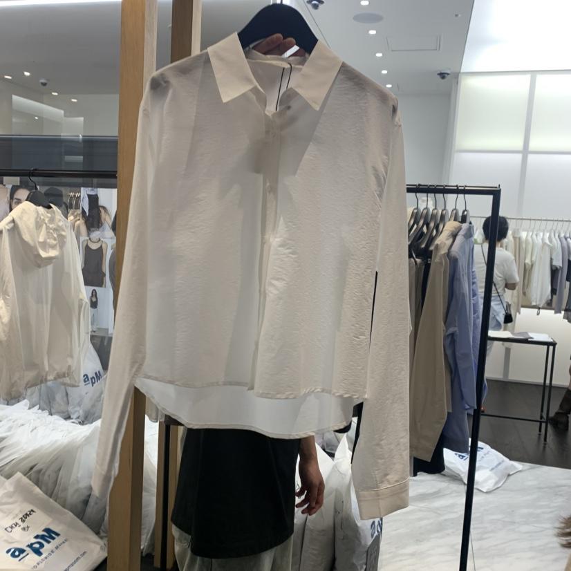 OBJECT韓國代購女士新款人氣休閑熱賣26春夏26夏季襯衫蕾絲衫OBJECT襯衫/蕾絲衫
