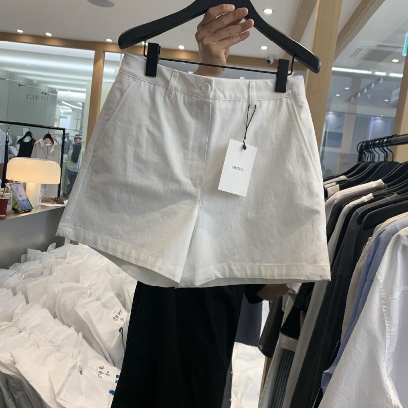 OBJECT韓國直郵實拍女士新品時尚26春夏職業休閑推薦短褲OBJECT短褲