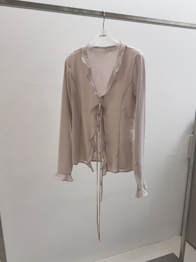 ACME韓國直郵女裝新品26春夏職業熱賣人氣26夏季襯衫蕾絲衫ACME襯衫/蕾絲衫