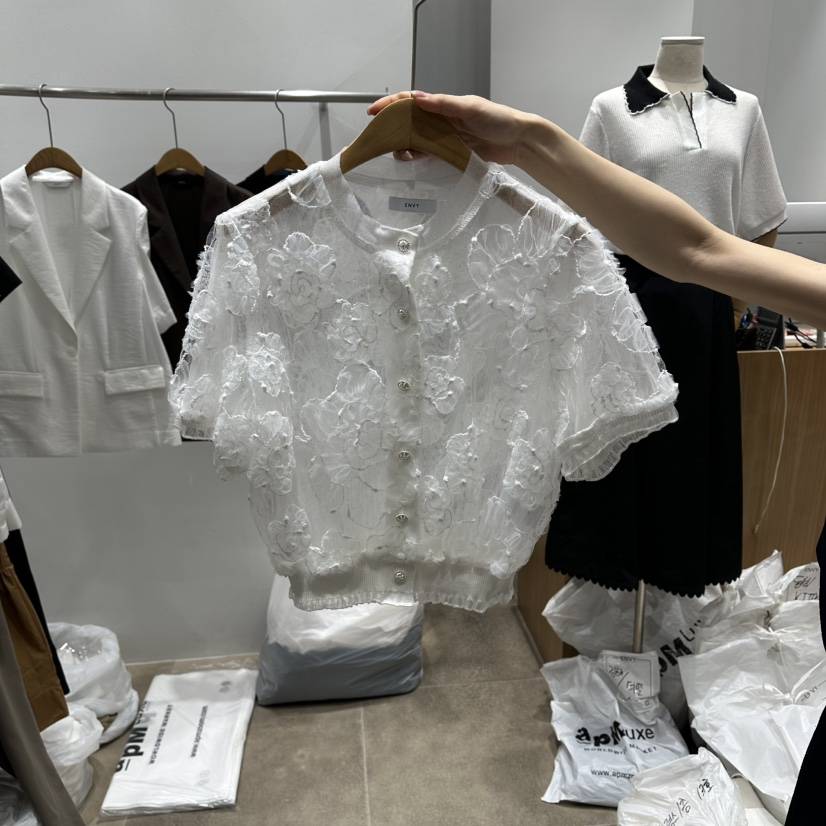ENVY韓國東大門代購女士新品熱賣人氣26夏季職業襯衫蕾絲衫ENVY襯衫/蕾絲衫