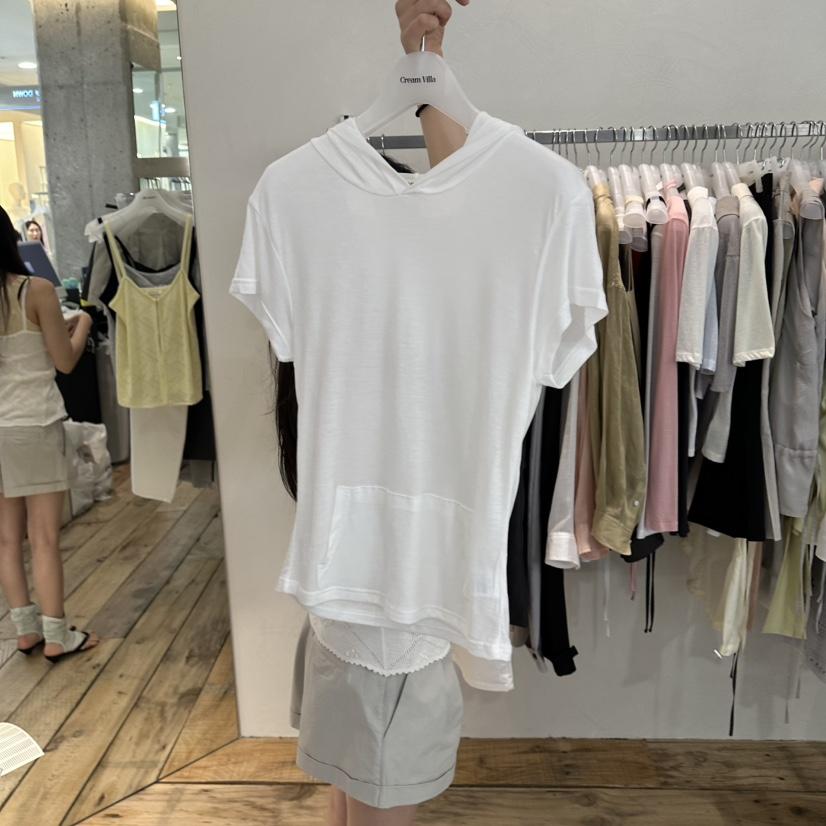 CREAM VILLA韓國直郵女裝新款時尚T恤連帽衫CREAMVILLAT恤