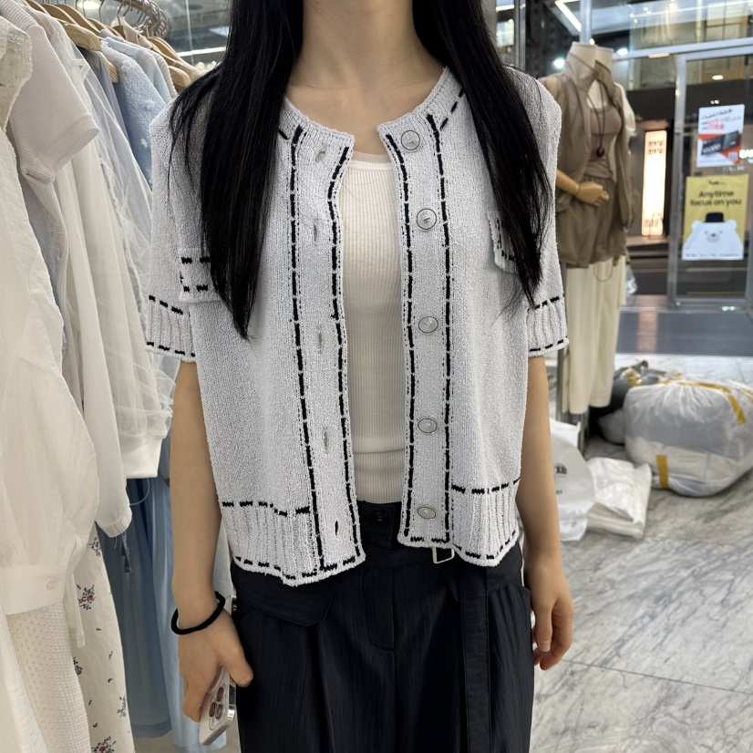 FOUNDATION東大門實拍韓國女裝新品時尚職業人氣熱賣針織衫FOUNDATION針織衫